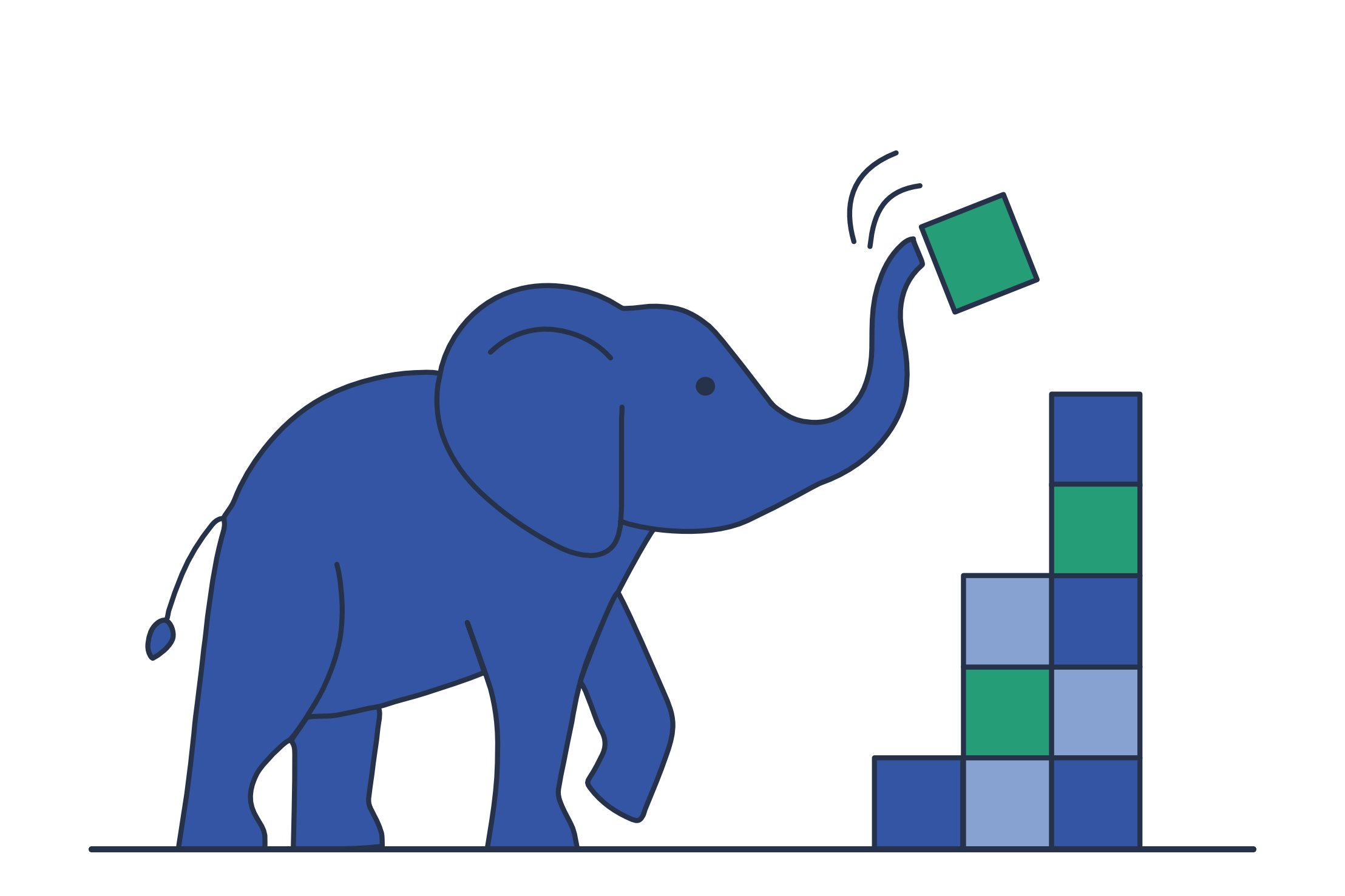 SMITH document intelligence platform — elephant stacking blocks